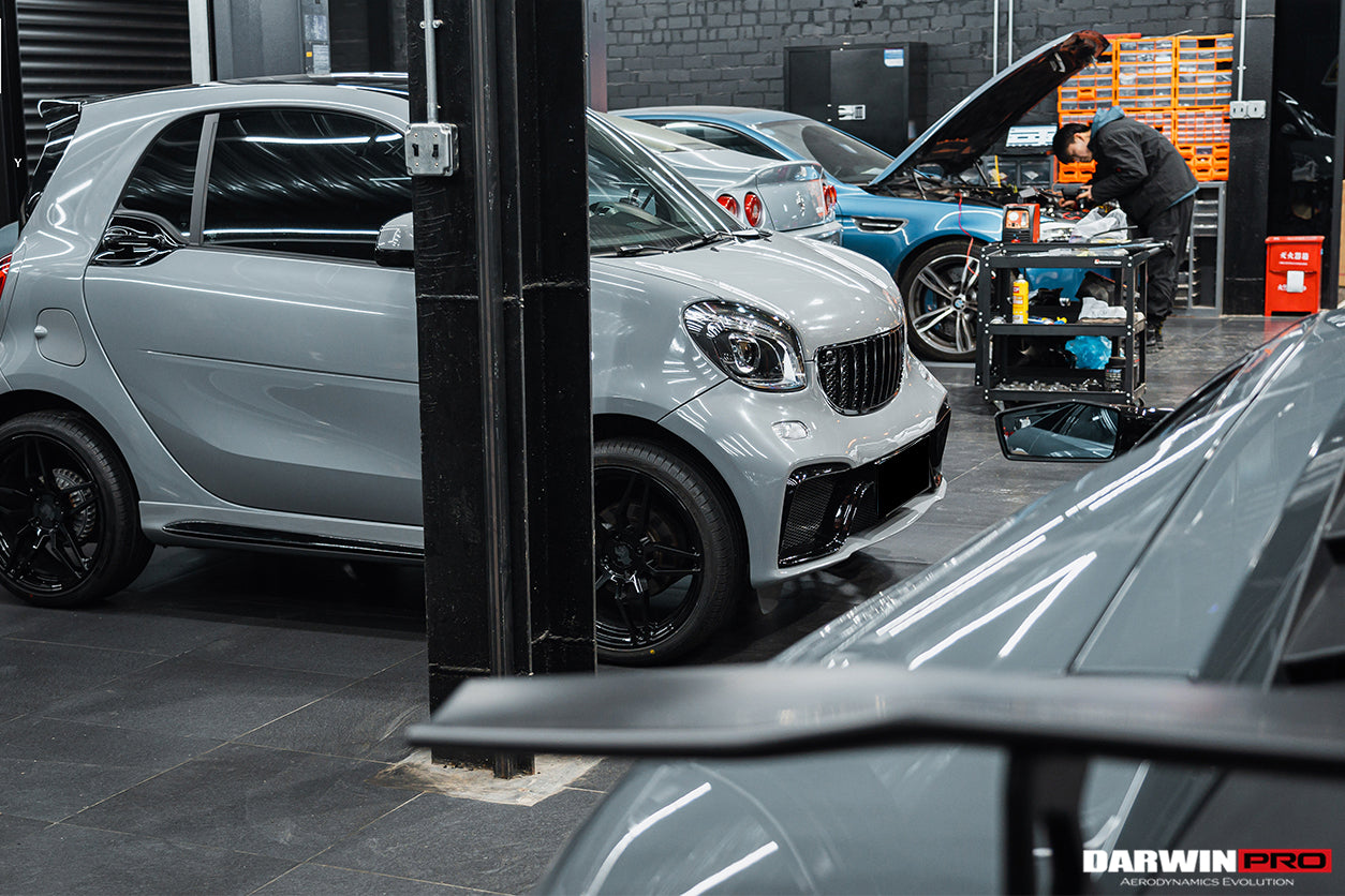 2016-2020 Smart Fortwo 453 BKSS Style Partial Carbon Fiber Side Skirts - DarwinPRO Aerodynamics