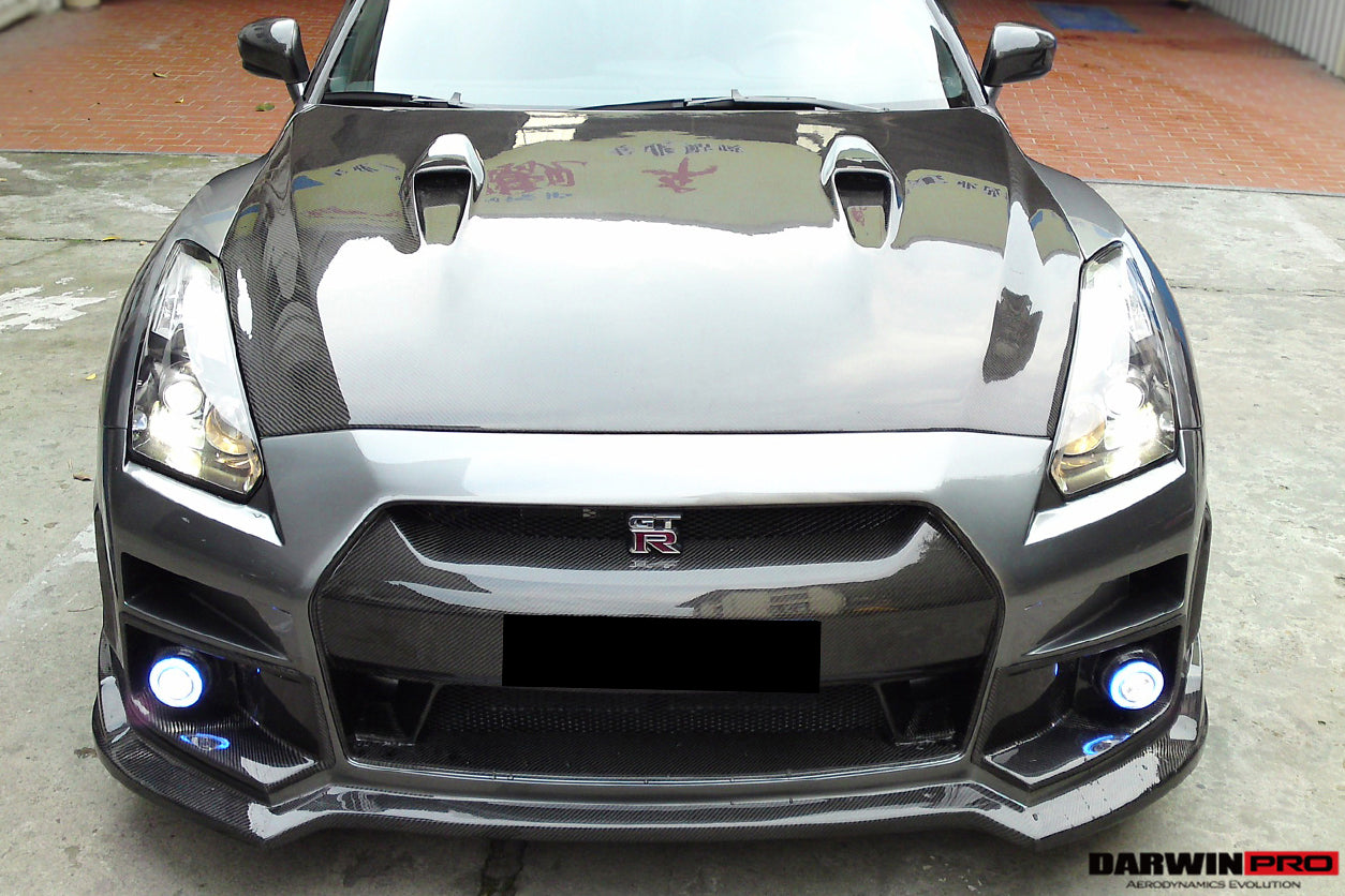 2008-2016 Nissan GTR R35 CBA/DBA BSE Style Carbon Fiber Hood - DarwinPRO Aerodynamics