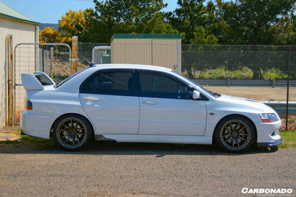 2003-2006 Mitsubishi Evolution 7/8/9 RX Style Carbon Fiber Spliter - Carbonado Aero