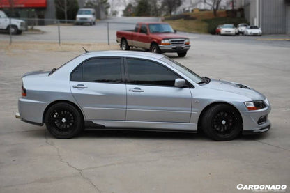 2003-2006 Mitsubishi Evolution 7/8/9 RX Style Carbon Fiber Spliter - Carbonado