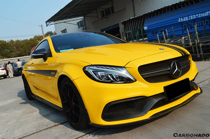 2015-2021 Mercedes Benz C-Class W205 Coupe PS Style Side Skirts - Carbonado