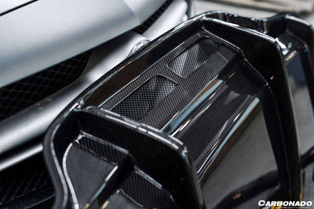 2015-2018 Mercedes Benz W205 C63/S AMG Coupe PS Style Rear Diffuser - Carbonado