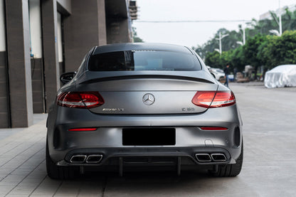 2015-2018 Mercedes Benz W205 C63/S AMG Coupe PS Style Rear Diffuser - Carbonado