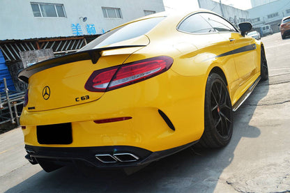 2015-2021 Mercedes Benz C-Class C63 AMG W205 Coupe RT-II Style Trunk Spoiler - Carbonado Aero