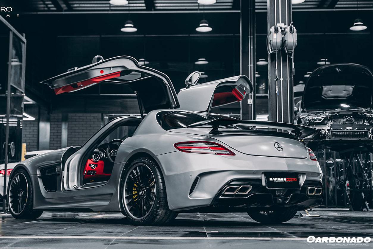 2010-2015 Mercedes Benz W197 SLS AMG BKSS Style Carbon Fiber Trunk Spoiler - Carbonado Aero