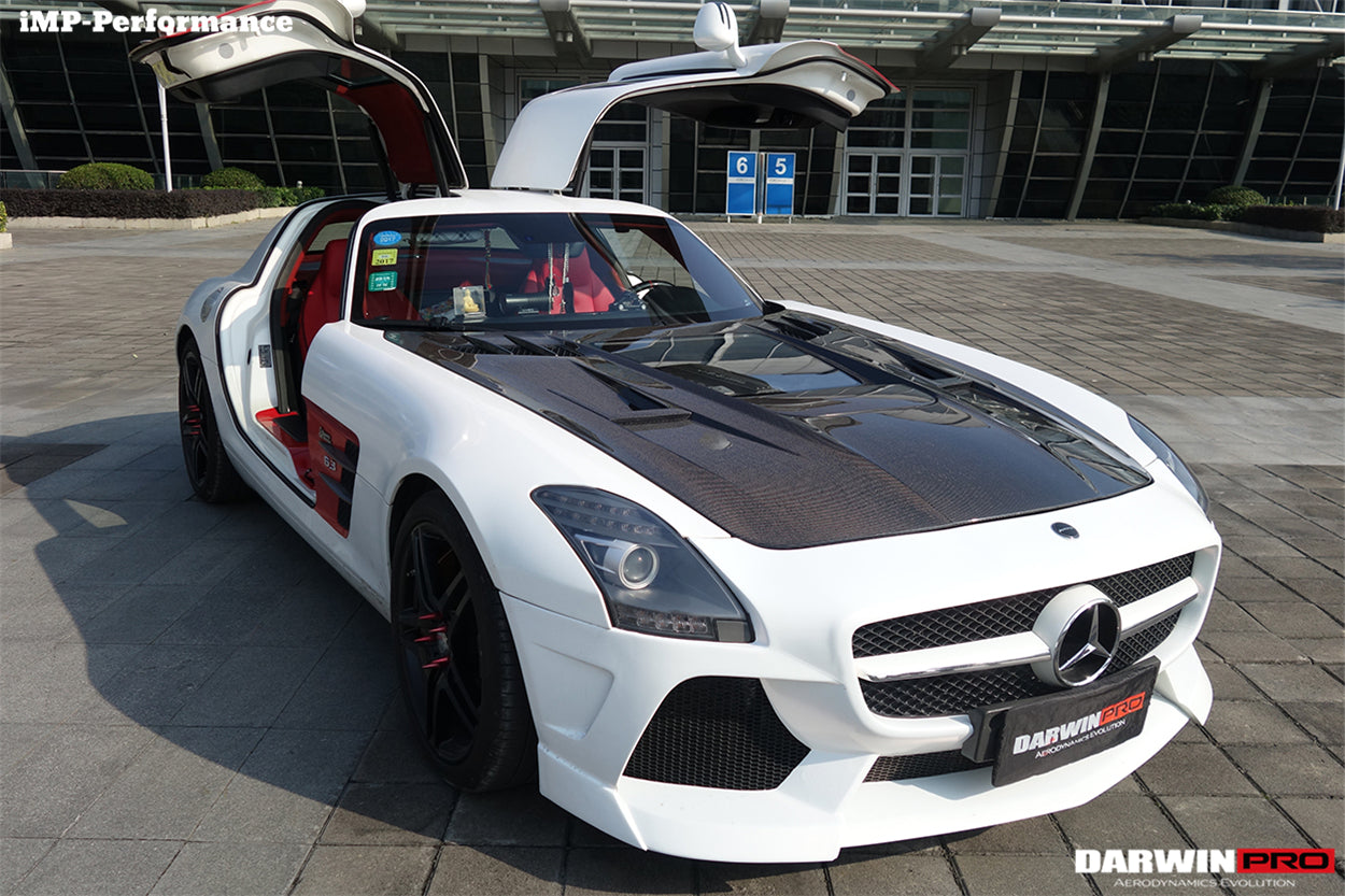 2010-2015 Mercedes Benz W197 SLS AMG IMP Performance Carbon Fiber Hood - DarwinPRO Aerodynamics