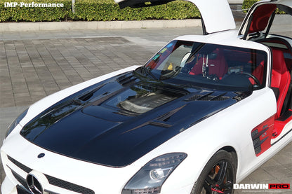 2010-2015 Mercedes Benz W197 SLS AMG IMP Performance Carbon Fiber Hood - DarwinPRO Aerodynamics