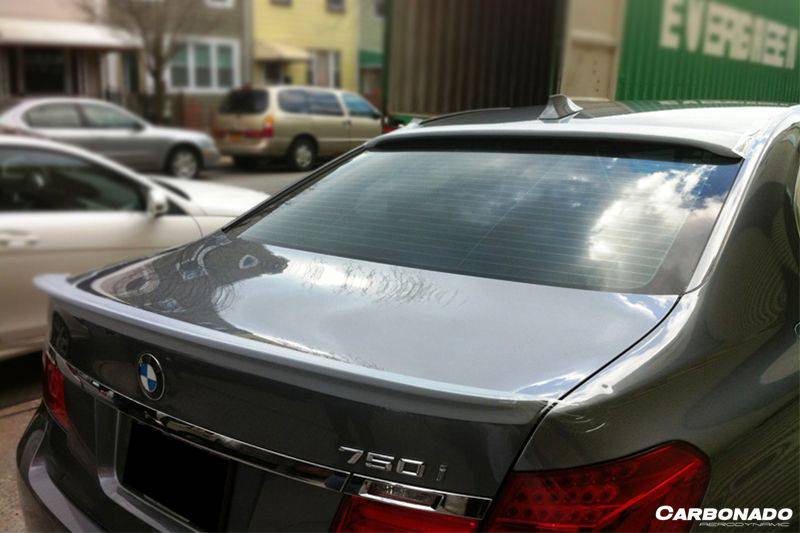 2009-2015 BMW 7 Series F01 ASC Style Carbon Fiber Roof Spoiler - Carbonado