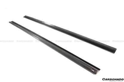2008-2014 Mercedes Benz W204 C63 AMG RZ Style Carbon Fiber Side Skirts - Carbonado Aero