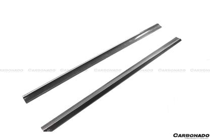 2008-2014 Mercedes Benz W204 C63 AMG RZ Style Carbon Fiber Side Skirts - Carbonado Aero