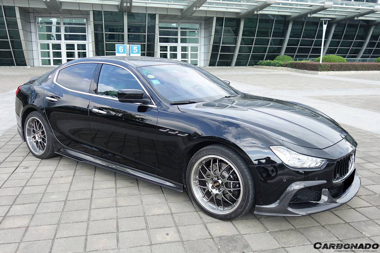 2014-2017 Maserati Ghibli EPC Style Side Skirts - Carbonado