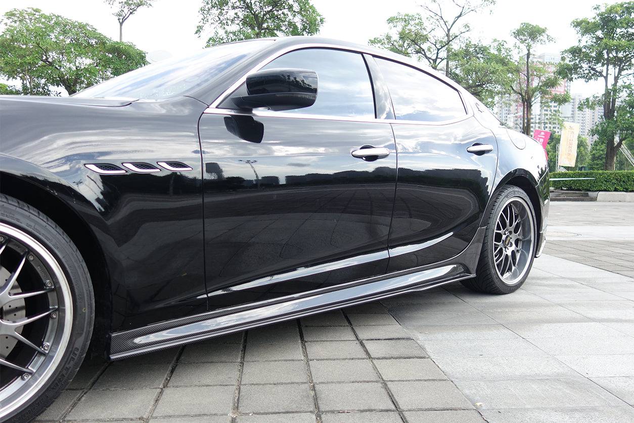 2014-2017 Maserati Ghibli EPC Style Side Skirts - Carbonado