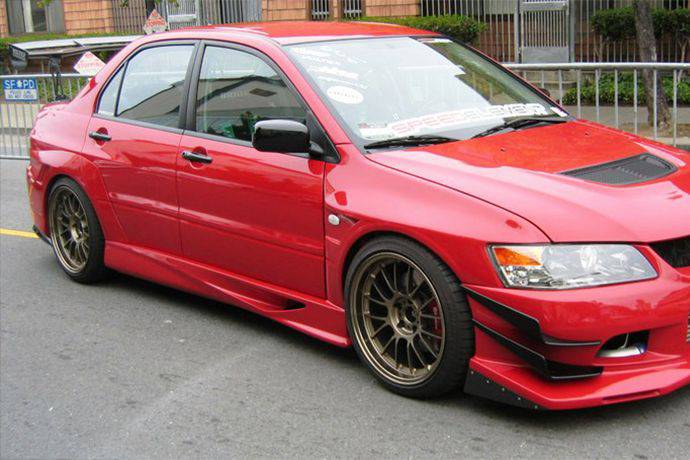 2003-2006 Mitsubishi Evo 7/8/9 VTX Style Carbon Fiber Fender - Carbonado