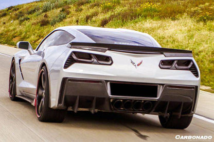 2013-2019 Corvette C7 Z51 Grandsport Z06 RK Style Turnk Spoiler - Carbonado