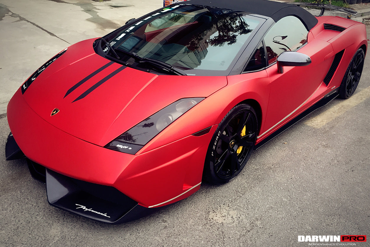 2004-2014 Lamborghini Gallardo LP570 Style Side Skirts - DarwinPRO Aerodynamics