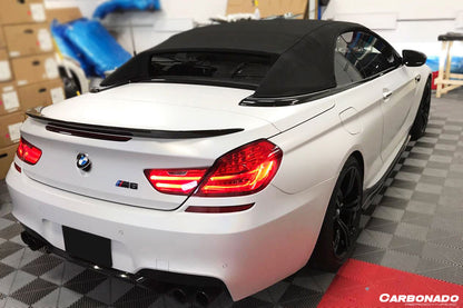 2011-2018 BMW 6 Series F12/M6 Convertiable VRS Style Carbon Fiber Trunk Spoiler - Carbonado