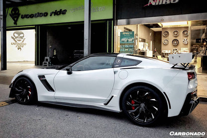 2013-2019 Corvette Z06 Grandsport AR Style Carbon Fiber Side Skirts - Carbonado