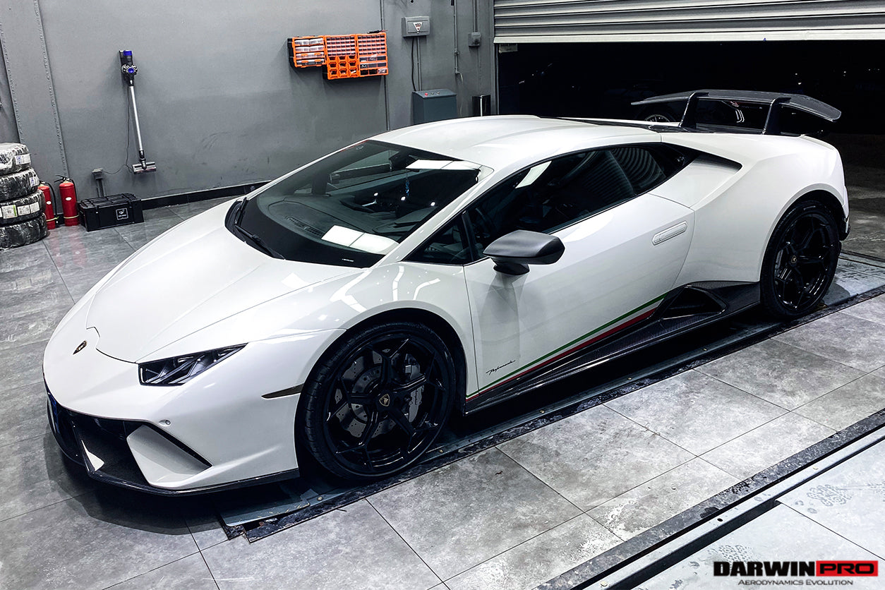 2015-2020 Lamborghini Huracan LP610/LP580 Performante Style Partial Carbon Fiber Aero - Full Kit - DarwinPRO Aerodynamics