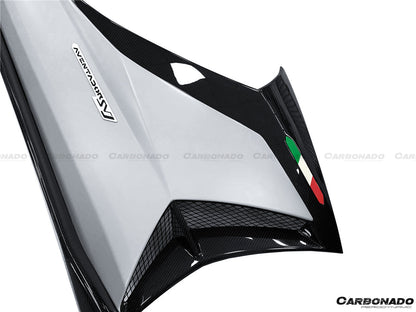 2011-2021 Lamborghini Aventador LP700 LP740 LP750 Coupe/Roadster SVJ Style Part Dry Carbon Fiber Side Skirts - Carbonado