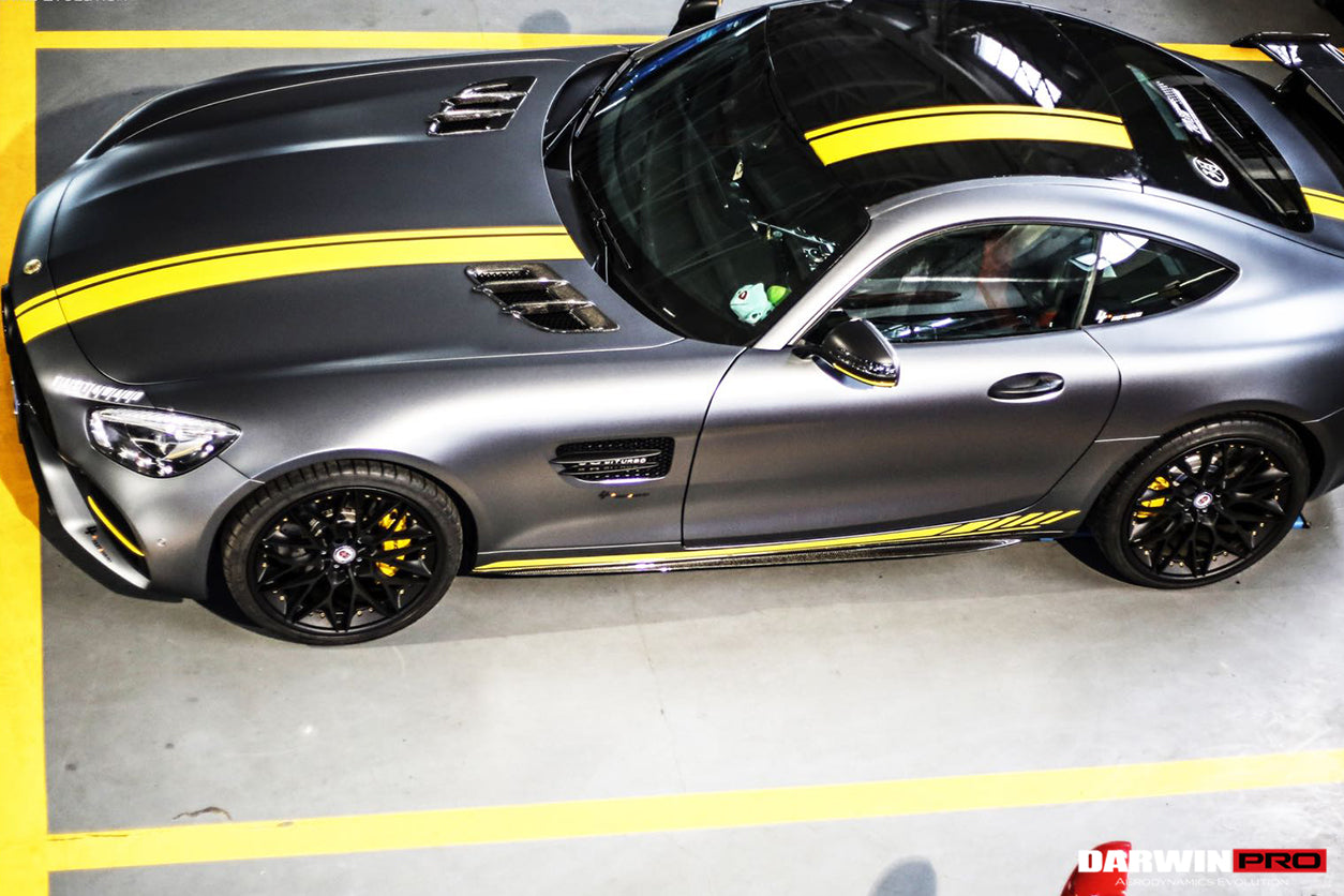 2015-2018 Mercedes Benz AMG GT/GTS Carbon Fiber Side Skirts Splitters - DarwinPRO Aerodynamics