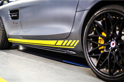 2015-2018 Mercedes Benz AMG GT/GTS Carbon Fiber Side Skirts Splitters - DarwinPRO Aerodynamics