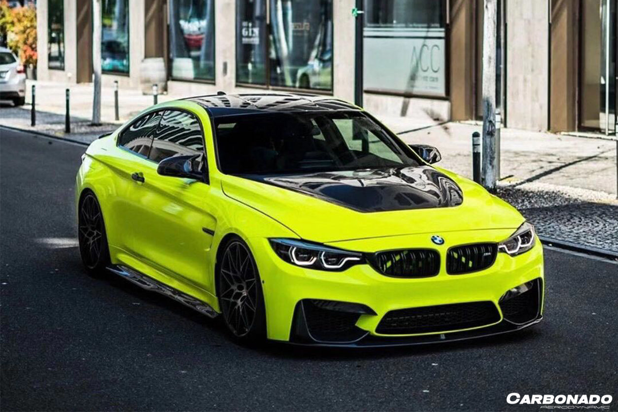 2014-2020 BMW M4 F82 SM Style Carbon Fiber Side Skirts - Carbonado