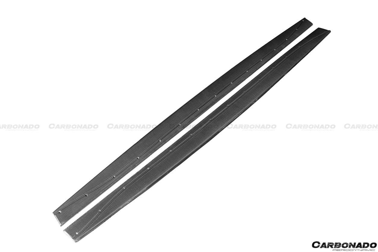 2014-2020 BMW M3 F80/M4 F82 MP Style Carbon Fiber Side Skirts Under Board - Carbonado