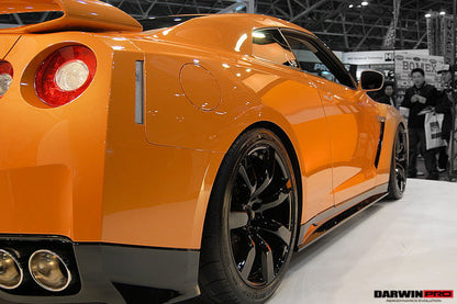 2008-2022 Nissan GTR R35 CBA/DBA ZEL Style Carbon Fiber Side Skirts - DarwinPRO Aerodynamics