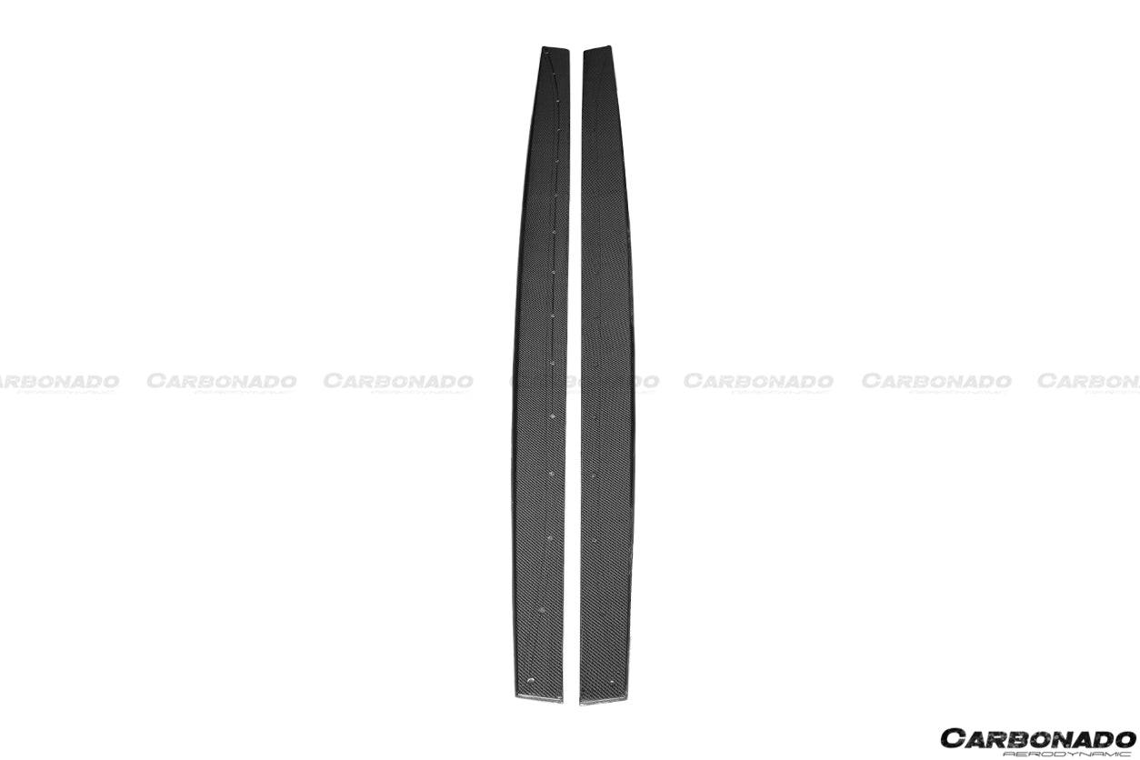 2014-2020 BMW  M4 F82 F80 M3  MP Style Carbon Fiber Side Skirts Under Board - Carbonado Aero