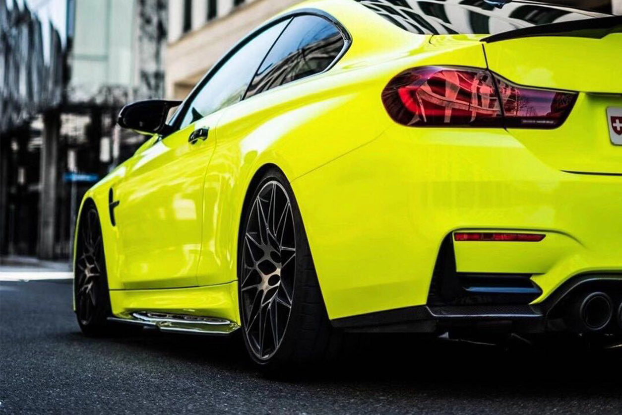 2014-2020 BMW M4 F82 SM Style Carbon Fiber Side Skirts - Carbonado