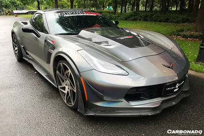 2013-2019 Corvette Z06 Grandsport AR Style Carbon Fiber Side Skirts - Carbonado