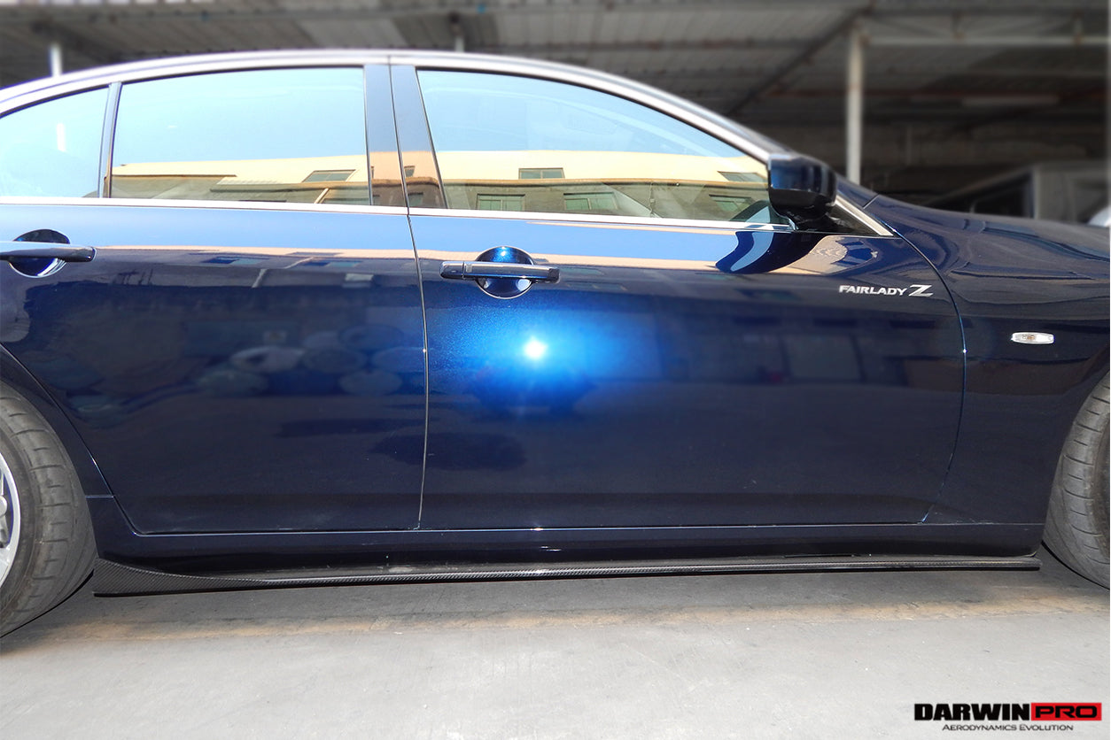 2007-2013 Infiniti G35/G37 Sedan BS Style Carbon Fiber Side Skirts Under Board - DarwinPRO Aerodynamics