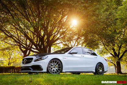 2015-2021 Mercedes Benz W205 C63/S AMG Sedan Carbon Fiber Side Skirts Extension - DarwinPRO Aerodynamics