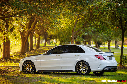 2015-2021 Mercedes Benz W205 C63/S AMG Sedan Carbon Fiber Side Skirts Extension - DarwinPRO Aerodynamics