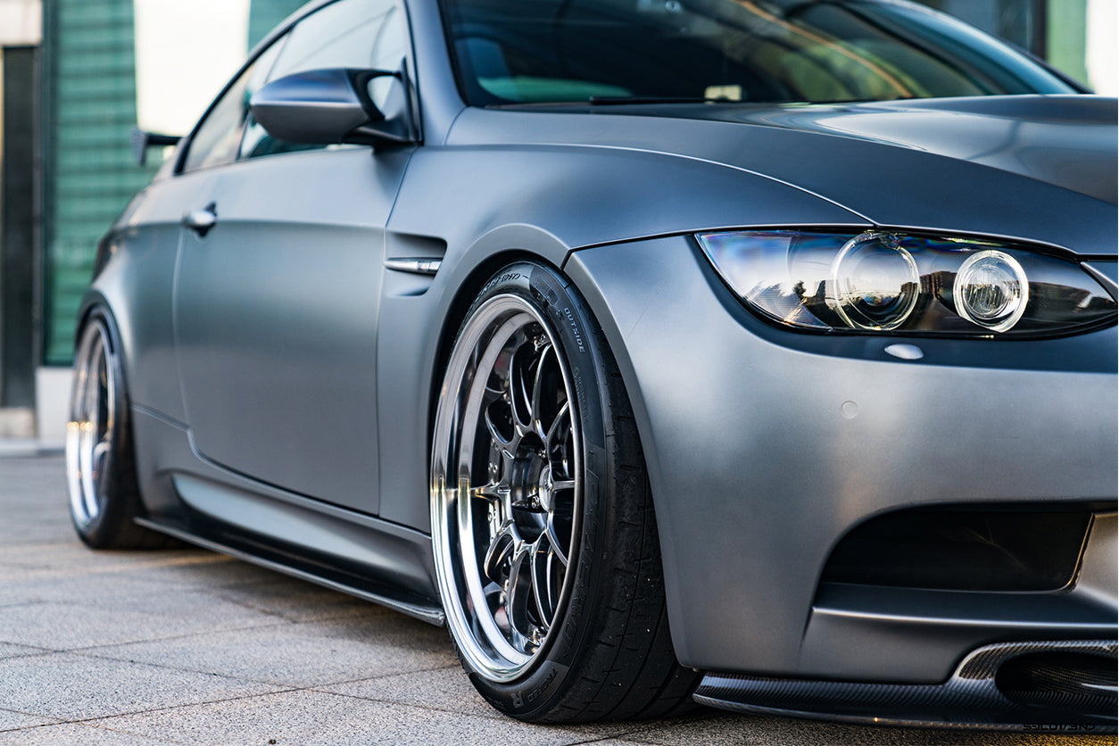 2008-2012 BMW M3 E92/E93 ET Style Carbon Fiber Side Skirts Under Board - Carbonado