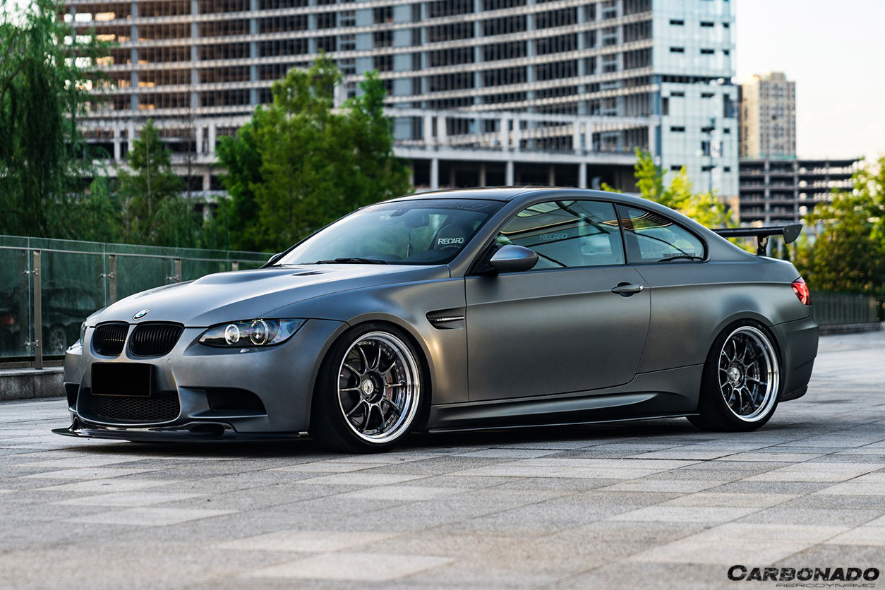 2008-2012 BMW M3 E92/E93 ET Style Carbon Fiber Side Skirts Under Board - Carbonado