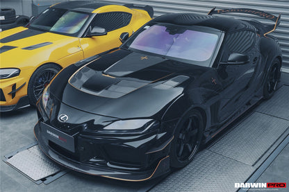 2019-UP Toyota GR Supra (J29/DB) A90 A91 BKSSII Style Partial Carbon Fiber Front Bumper - DarwinPRO Aerodynamics