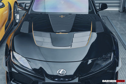 2019-UP Toyota GR Supra (J29/DB) A90 A91 BKSSII Style Carbon Fiber Hood - DarwinPRO Aerodynamics