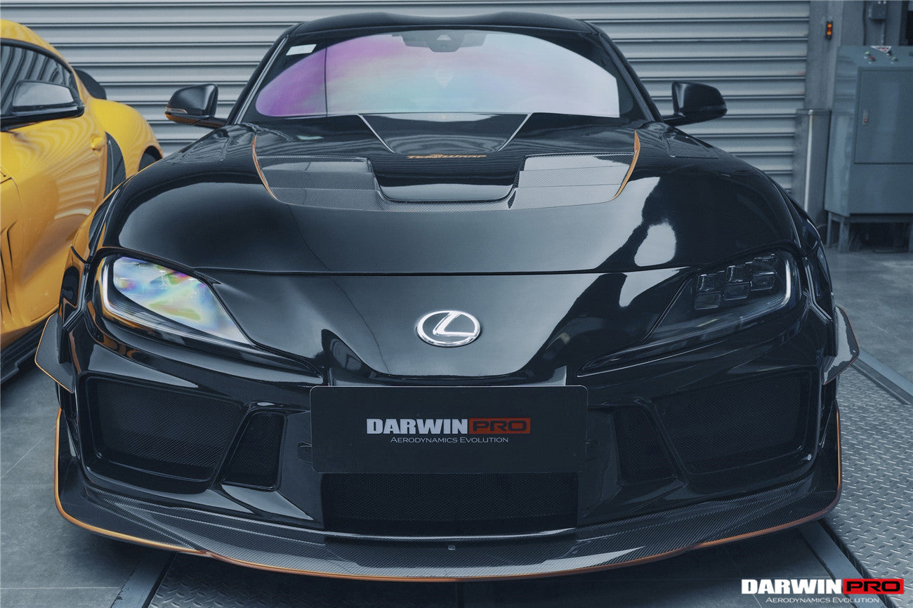 2019-UP Toyota GR Supra (J29/DB) A90 A91 BKSSII Style Partial Carbon Fiber Front Bumper - DarwinPRO Aerodynamics