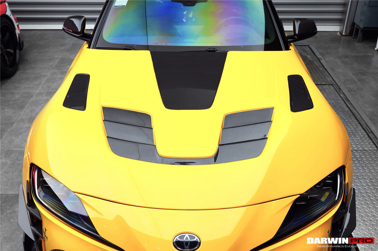 2019-UP Toyota GR Supra (J29/DB) A90 A91 BKSSII Style Carbon Fiber Hood - DarwinPRO Aerodynamics