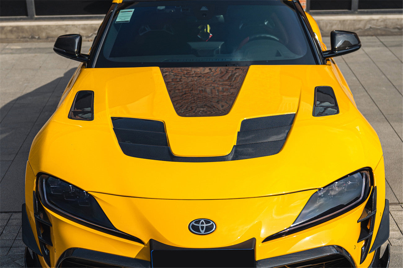 2019-UP Toyota GR Supra (J29/DB) A90 A91 BKSSII Style Carbon Fiber Hood - DarwinPRO Aerodynamics