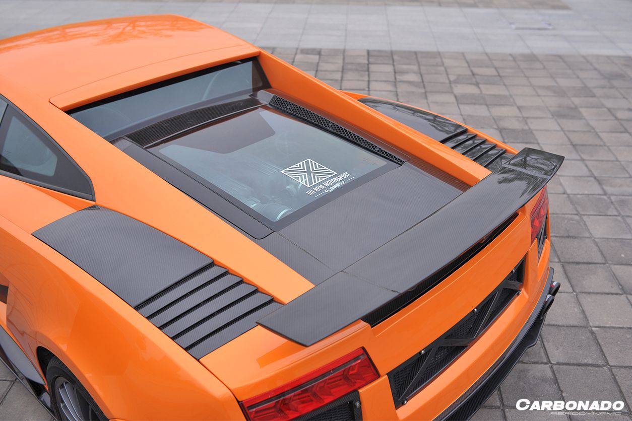 2004-2014 Lamborghini Gallardo SV Style Carbon Fiber Trunk Spoiler - Carbonado Aero
