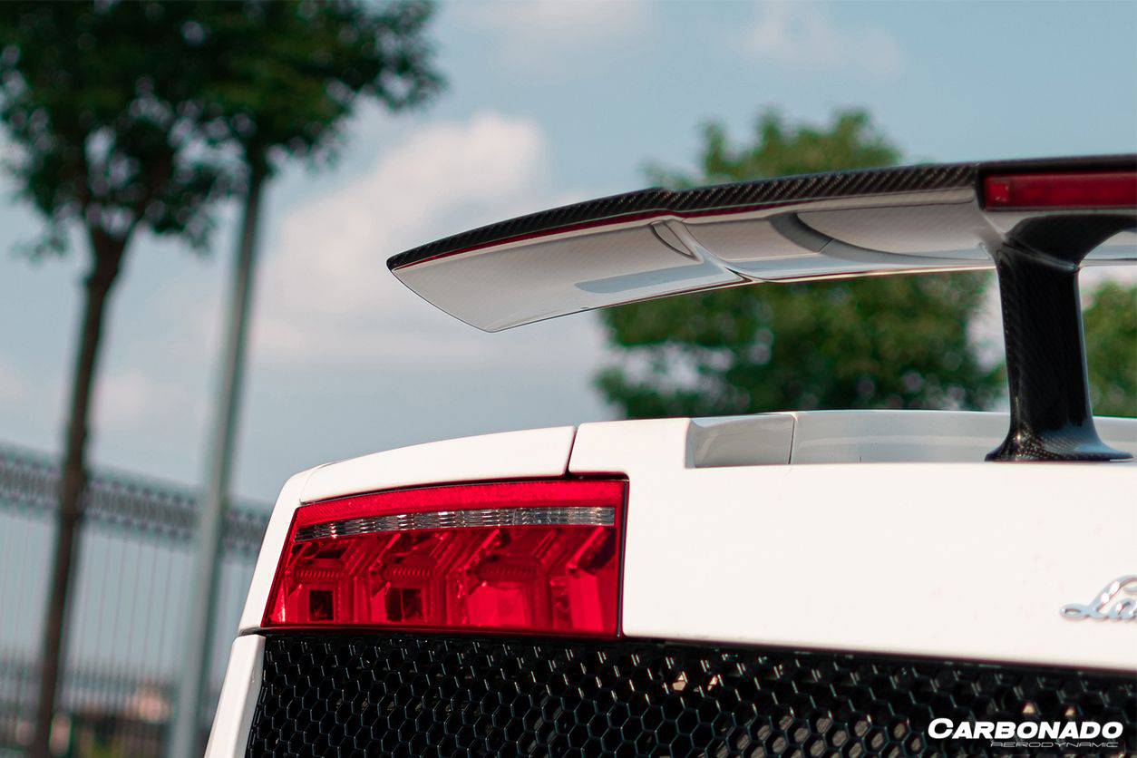 2004-2014 Lamborghini Gallardo SV Style Carbon Fiber Trunk Spoiler - Carbonado Aero