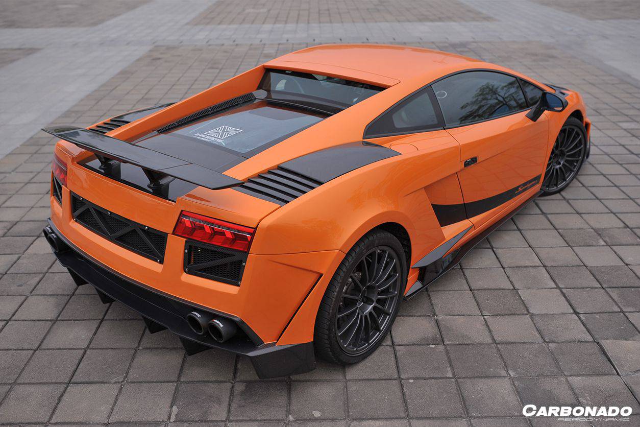 2004-2014 Lamborghini Gallardo SV Style Carbon Fiber Trunk Spoiler - Carbonado
