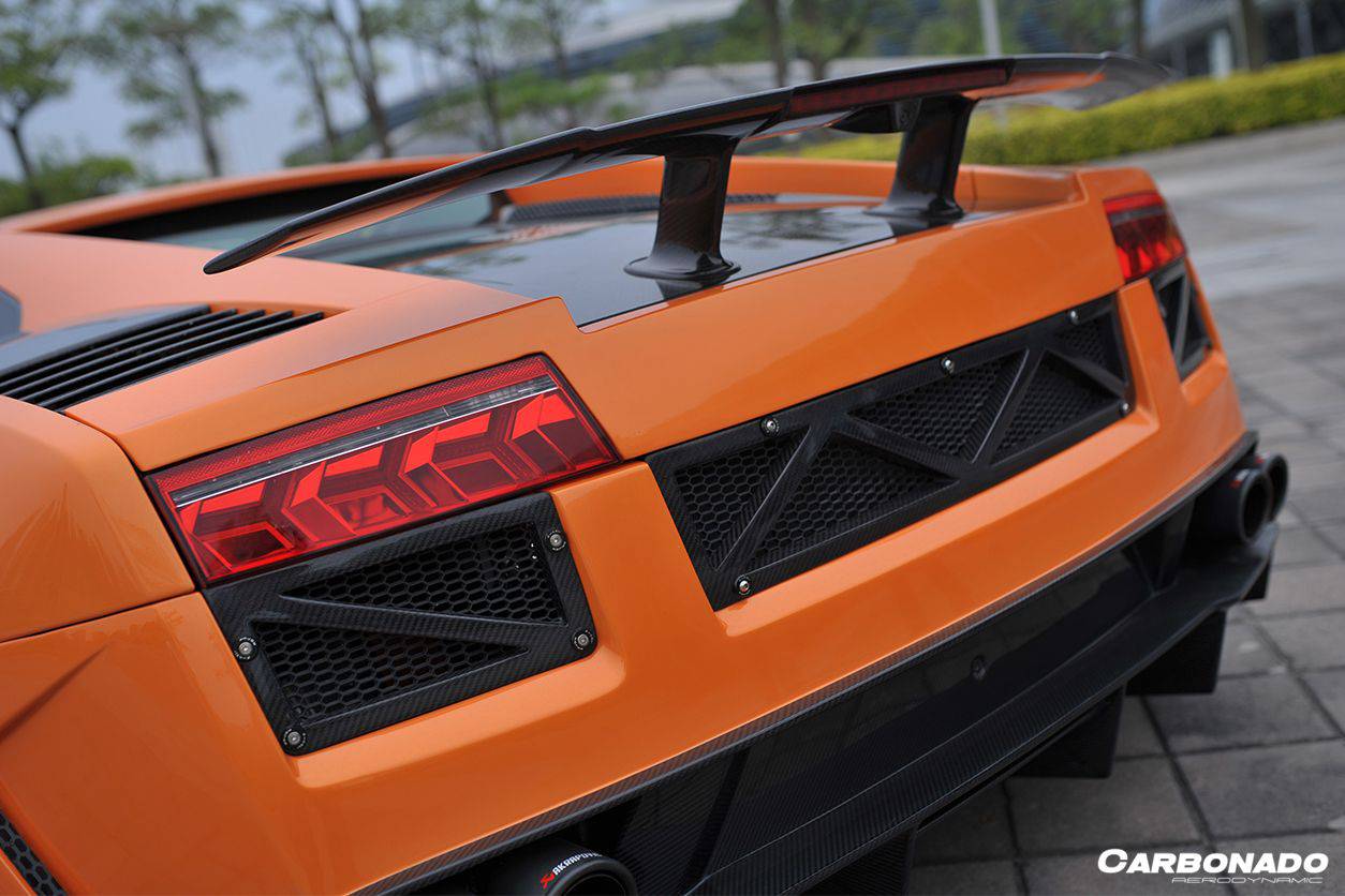 2004-2014 Lamborghini Gallardo SV Style Carbon Fiber Trunk Spoiler - Carbonado Aero