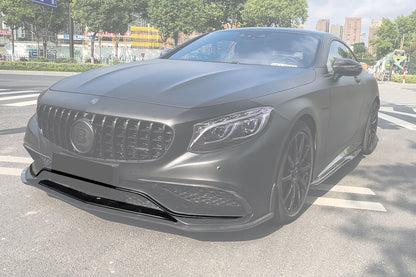 2014-2017 Mercedes Benz C217 S63 S65 AMG Coupe Carbon Fiber Front Bumper Lip - DarwinPRO Aerodynamics