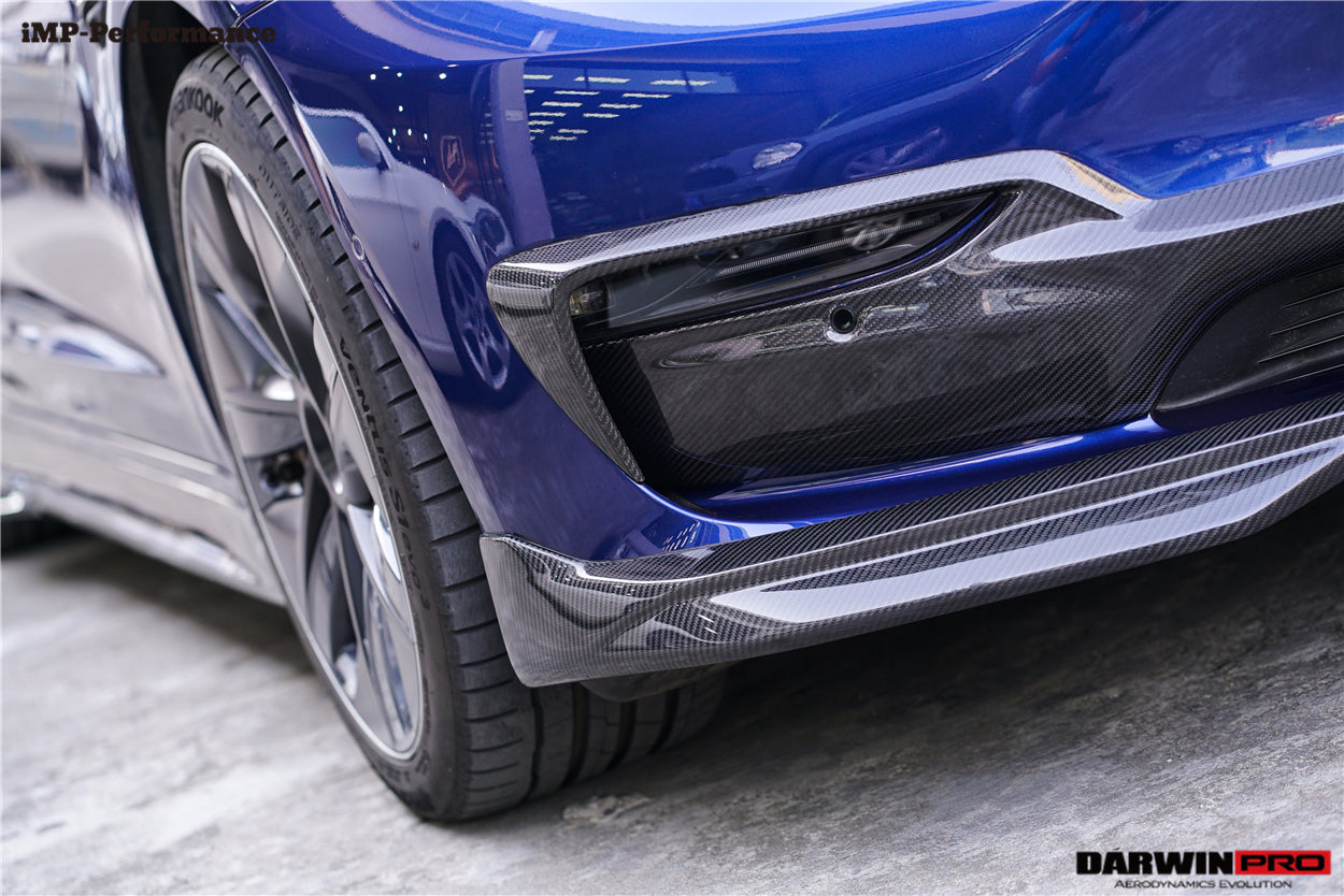 2017-2023 Tesla Model 3 IMP Performance Carbon Fiber Middle Front Lip - DarwinPRO Aerodynamics