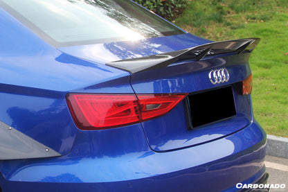 2013-2020 Audi S3/ A3 /RS3 Sedan RT Style Carbon Fiber Trunk Spoiler - Carbonado
