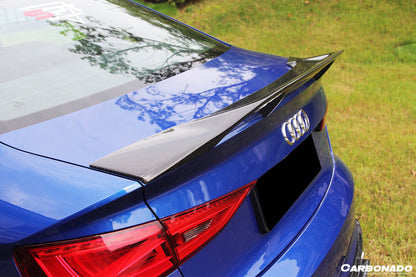 2013-2020 Audi S3/ A3 /RS3 Sedan RT Style Carbon Fiber Trunk Spoiler - Carbonado
