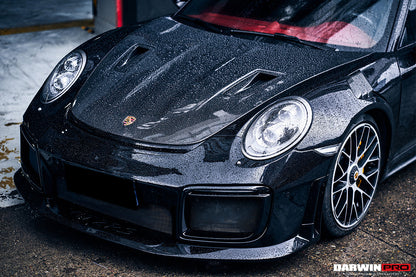 2013-2019 Porsche 911 991 Turbo/S GT2RS Style Partial Carbon Fiber Front Bumper and Fender - DarwinPRO Aerodynamics